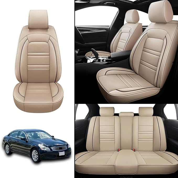 Seat Covers for Infiniti g35 2003-2008 | 5-Seats Leather Seat Covers - Image 2