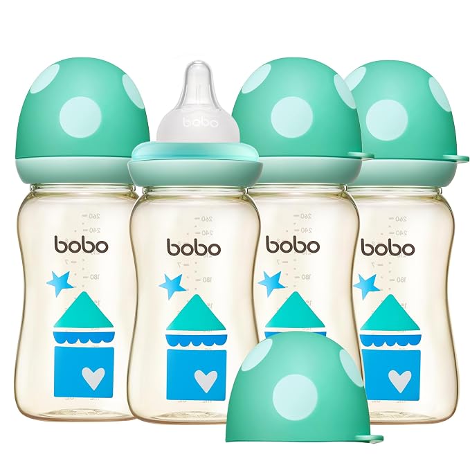 YOHKOH PPSU Baby Bottle Wide Neck, Newborn Anti-Colic Baby Bottle by Home
