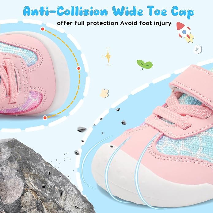 Scurtain Baby Shoes Boy Girl First Walking Shoe Infant Crib Breathable Sneakers - Image 2