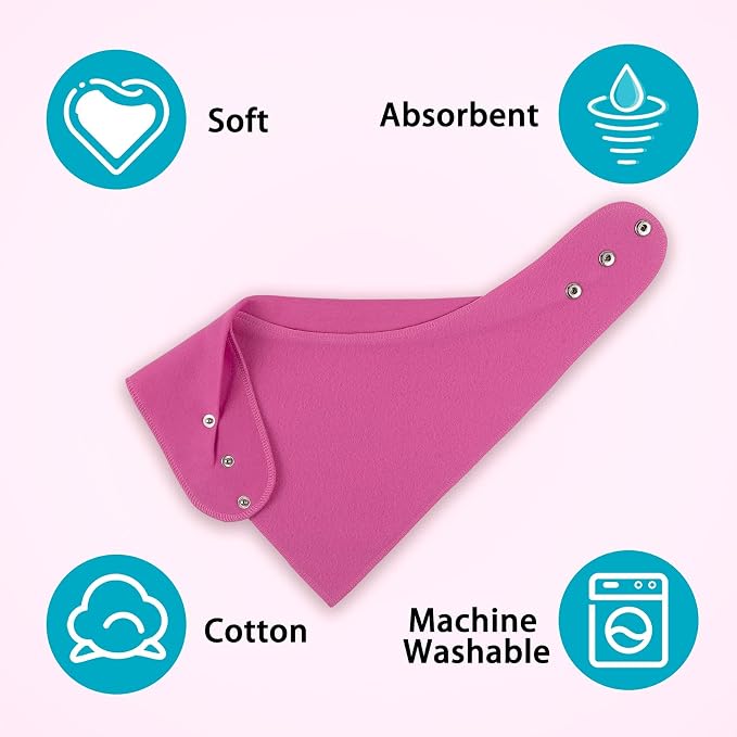 Adult Drool Bib for Special Needs, Large Elderly Bandana, Teen Bib for Women Men - Image 4