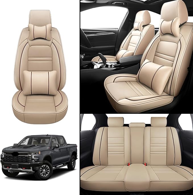Car Seat Covers for Chevy Silverado 1500 2007-2025 | 5-Seats Seat Covers - Image 2
