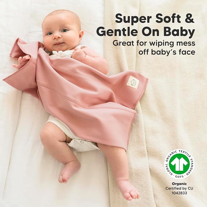 Organic Burp Cloths Baby Boy, Girl - Image 4