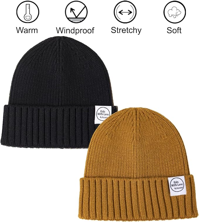 Baby Beanie Toddler Winter Hat Infant Babies Newborn Kids Beanies Knit Hats - Image 5