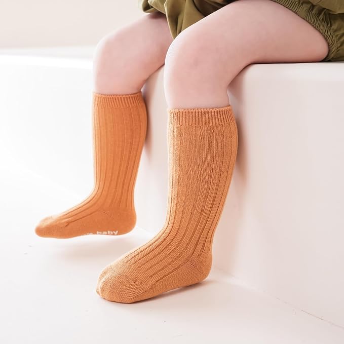 Zumou Toddler Knee High Socks Non Slip Anti Skid Baby Boy Girls Seamless Long - Image 5