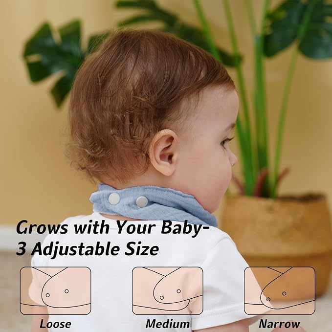 Muslin Baby Bibs Baby Drool Bandana Bibs - Image 3