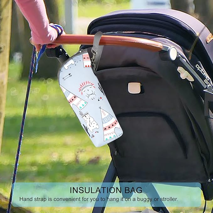 Accmor Baby Bottle Tote Bags, Insulated Breastmilk Cooler Bag, Nursing Bottle - Image 5
