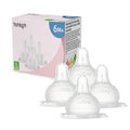 YOHKOH Baby Bottle Nipples for Wide Neck Bottles, 100% Natural Feel Silicone by Home