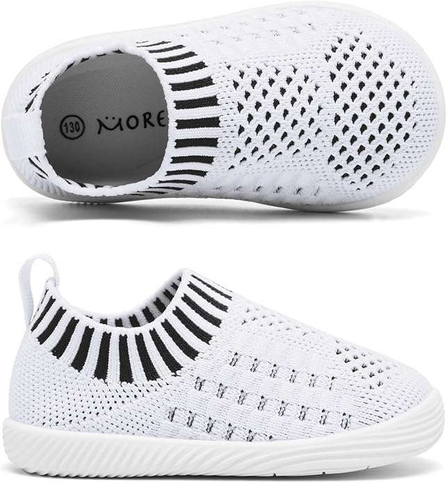 MORENDL Baby Toddler Walking Socks Non-Slip Breathable Unisex Casual Sneakers - Image 4