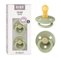 BIBS Pacifiers Colour Collection | Natural Rubber Baby Pacifier | Round Nipple by BIBS