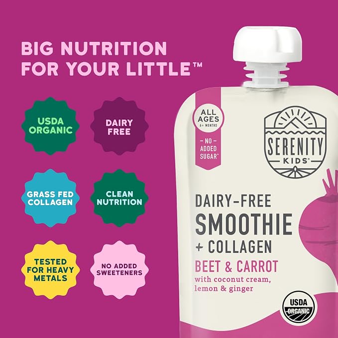 Serenity Kids 6+ Months Dairy-Free Baby Protein Smoothie Pouch - Image 4