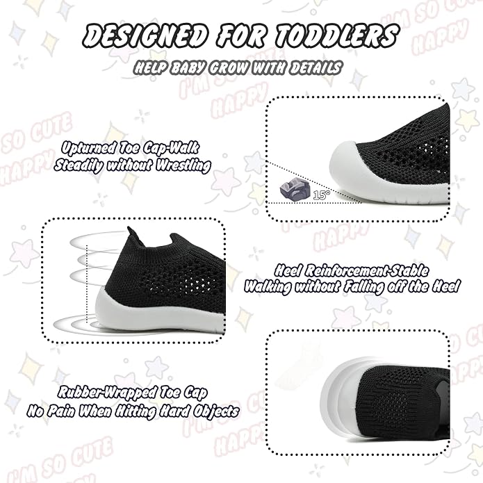 Baby Walking Shoes Toddler Girl Boy Soft Sole Breathable Cotton Canvas Shoes - Image 5