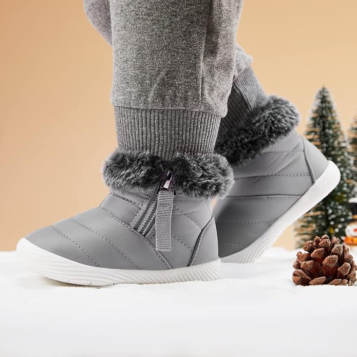 BMCiTYBM Baby Boy Girl Snow Boots Waterproof Winter Warm Booties Nonslip - Image 3