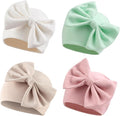 Bamery Newborn Baby Girl Hat Cotton Baby Bow Beanie Preemie Hats Spring Infant by Bamery