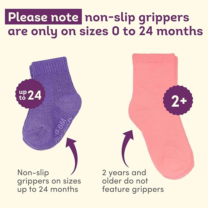 Fruit of the Loom Baby 14-Pack Grow & Fit Flex Zones Cotton Stretch Socks - Image 6