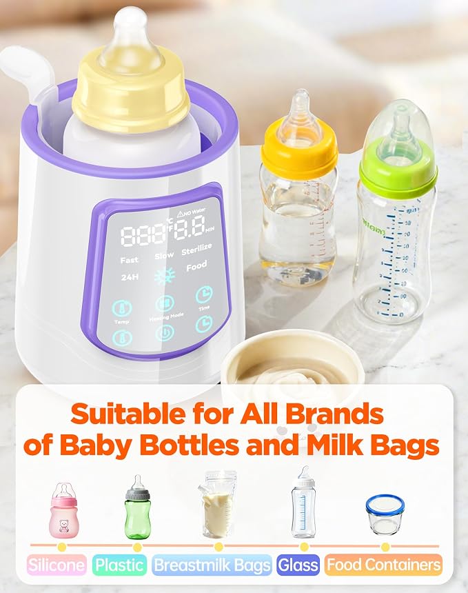 Fast Baby Bottle Warmer for Breastmilk, Smart 12 in 1 Breast Milk Warmer for - Image 8