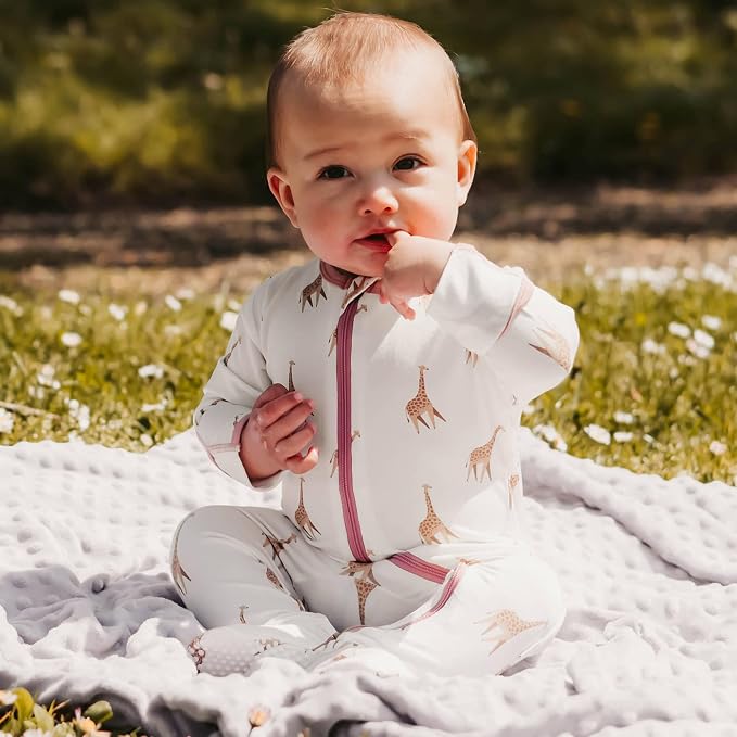 Bamboo Little Soft Baby Footie Pajamas, Baby Clothes, Newborn Sleepers - Image 7
