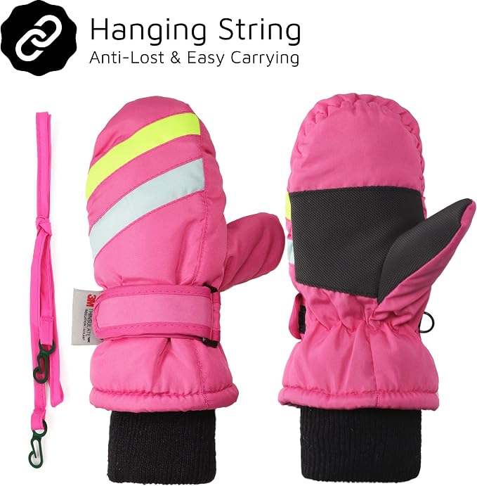 F Flammi Toddler Kids Snow Mittens - Image 2