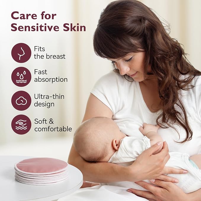 Momcozy Reusable Nursing Pads, Innovative Use of One Way Moisture-Wicking - Image 8