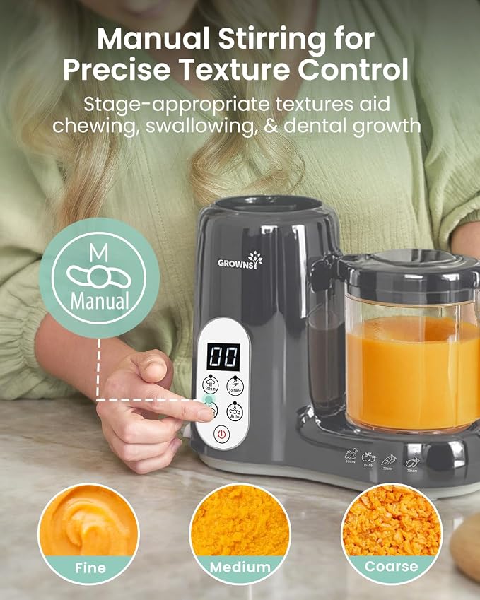 GROWNSY Baby Food Maker with Steam Basket, One Step Baby Food Processor Steamer - Image 5