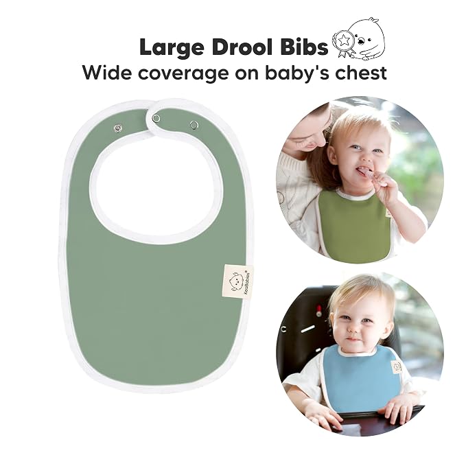 8-Pack Organic Baby Bibs for Boys, Girls - Image 2