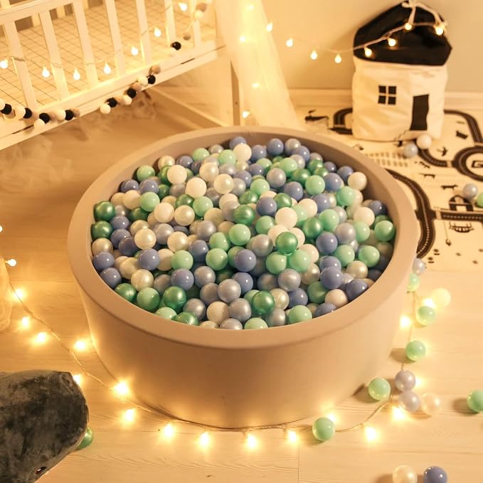 GOGOSO Ball Pits Balls for Toddlers Pack of 50 100 200 Plastics Shape Ball - Image 7