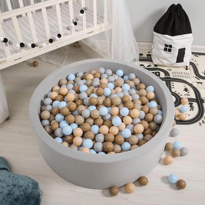 GOGOSO Ball Pits Balls for Toddlers Pack of 50 100 200 Plastics Shape Ball - Image 8