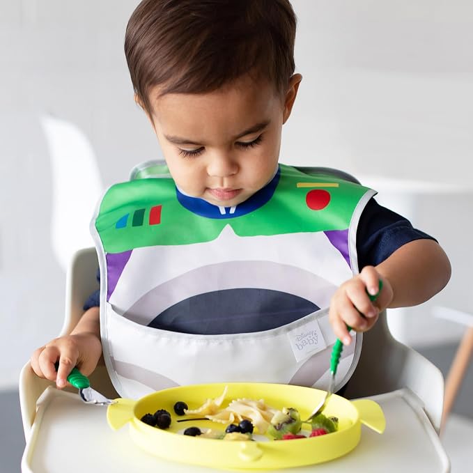 Bumkins Toddler Utensils, Kids Size Fork and Spoon Set, Silicone and - Image 5