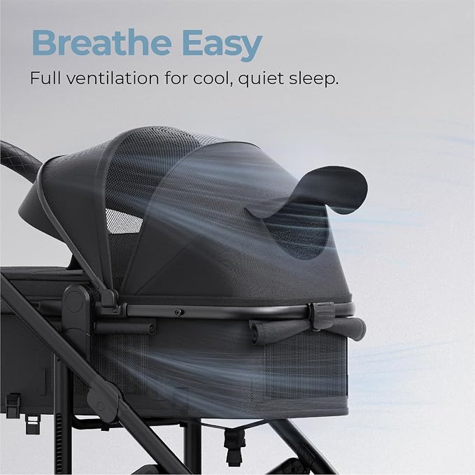 newyoo Bassinet Stroller for Infant, Nestro 516M, Convertible Baby/Toddler - Image 5