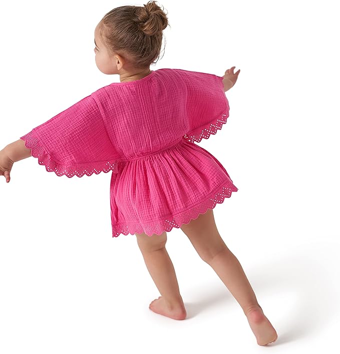 Gerber baby-girls Toddler Kaftan Swim Cover Up - Image 4