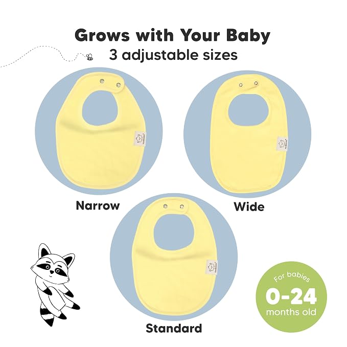 8-Pack Organic Baby Bibs for Boys, Girls - Image 4