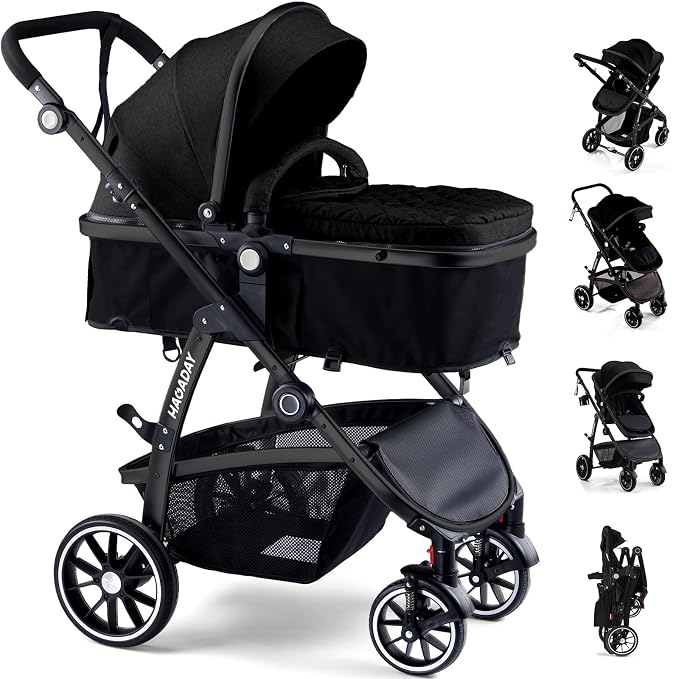 Baby Stroller, 2-in-1 Reversible Toddler Seat by HAGADAY