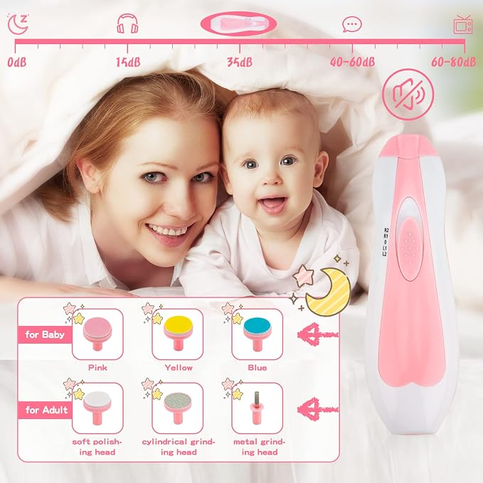 Infant Grooming Essentials: Electric Safety Nail Trimmer, Nasal Aspirator - Image 2