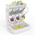 Baby Bottle Drying Rack for 6 Bottles, Vertical Cup Drying Holder, Space Saving by CINWWNI