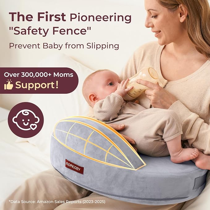 Momcozy Innovative Safety Fence Nursing Pillow - Image 5