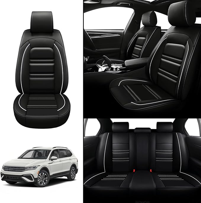 Seat Covers for VW Car tiguan 2009-2025 | 5-Seats Leather Seat Covers - Image 2