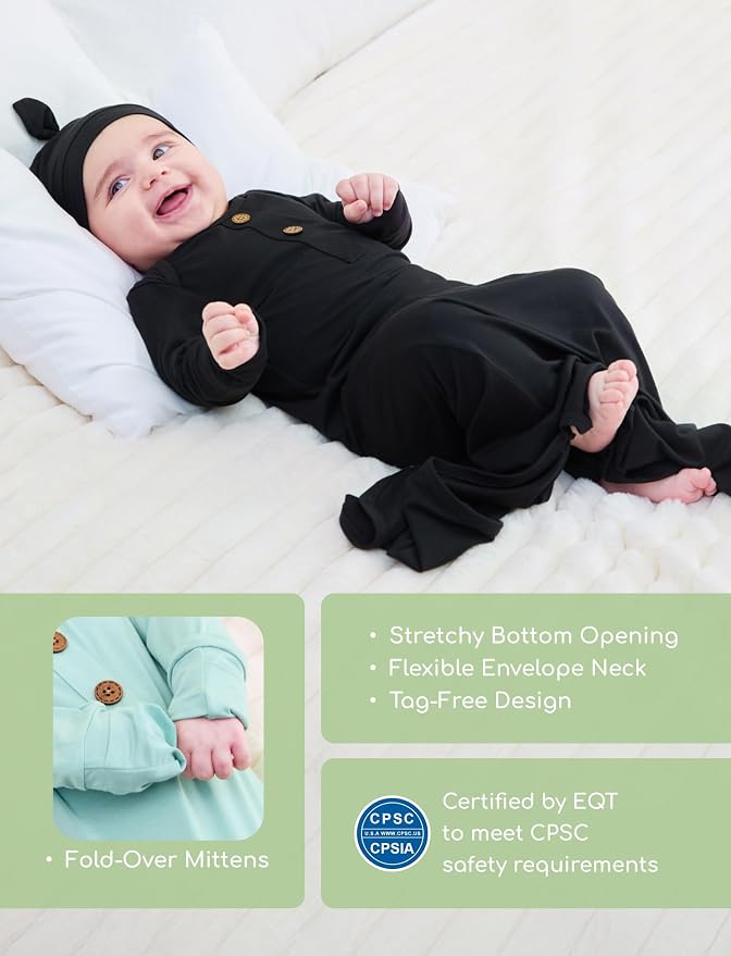 PATPAT Baby Sleeper Gown with Bamboo Viscose - Image 2