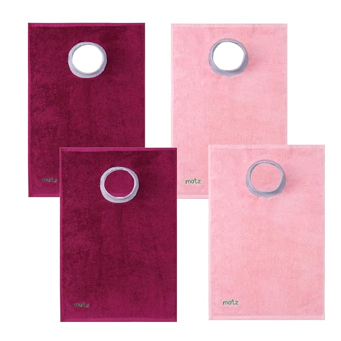 MATZ Terry Towel Slip On Baby Bibs | Full Coverage | Ultra Absorbent 100% by MATZProductsLLC