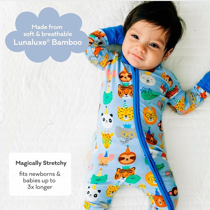 Little Sleepies Pajamas for Baby Boys & Girls, Viscose from Bamboo Baby Pajamas - Image 3