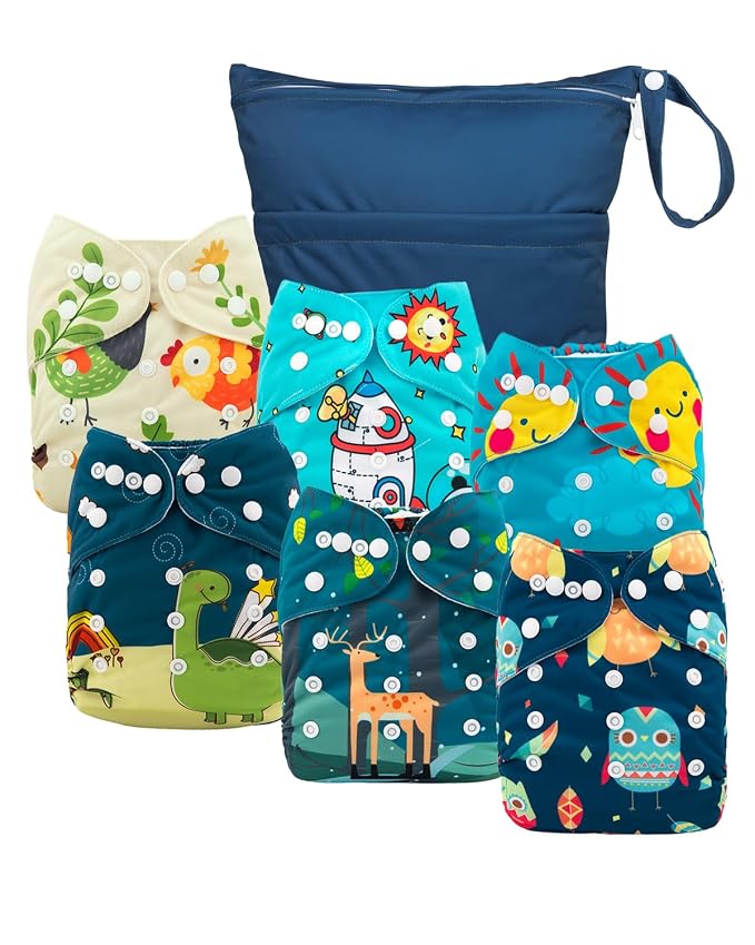babygoal Cloth Diaper Covers 6 Pack by babygoal