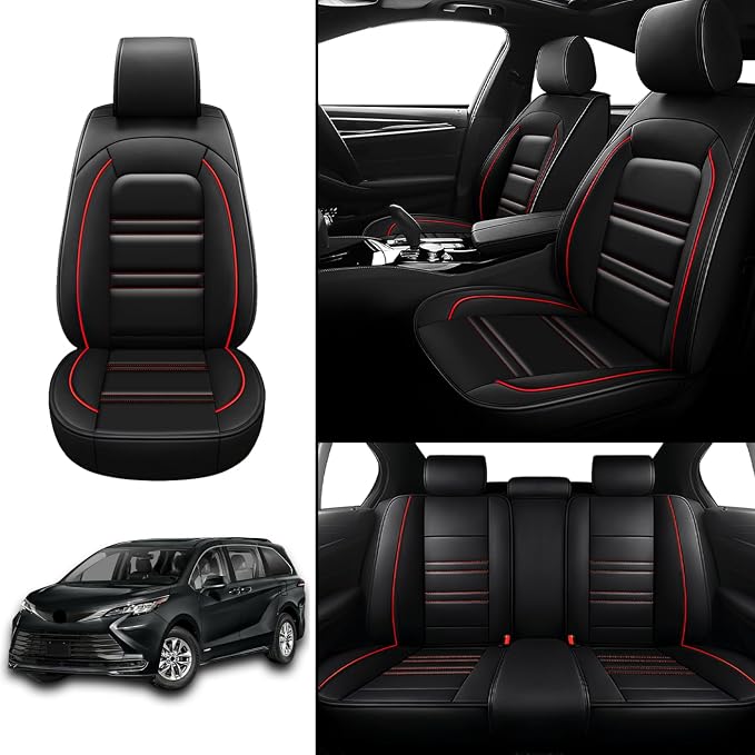 Seat Covers for Toyota Sienna 2004-2025 | 5-Seats Leather Seat Covers - Image 2