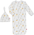 Magnetic Me Modal Newborn Sleeper Gown & Hat Set | Silky Soft Modal Fabric by magneticme