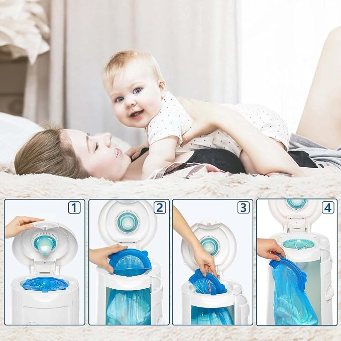 Diaper Pail Refill Bags 34 Bags 1088 Counts Compatible - Image 9