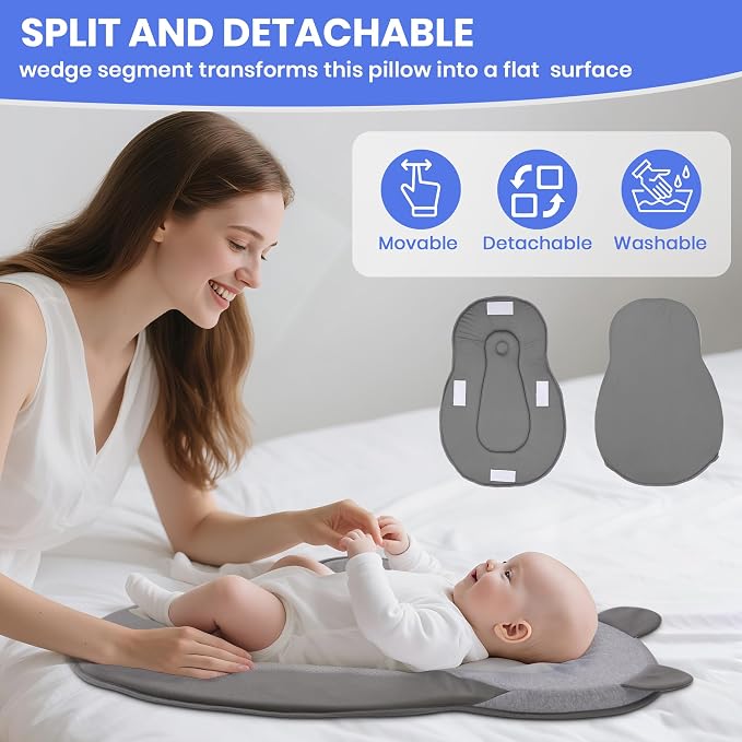 Baby Feeding Pillow, Anti Overflow Feeding Pillow - Image 3