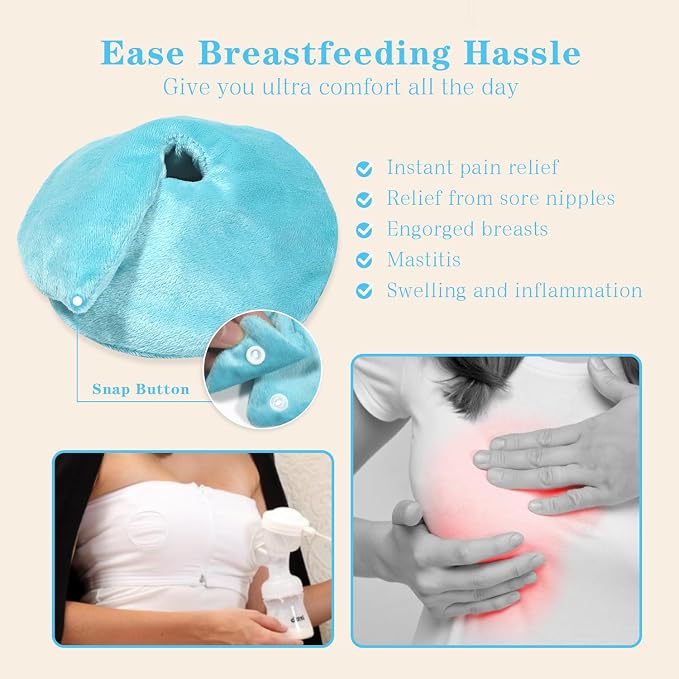 Hot/Cold Breast Gel Bead Ice Packs Breast Cooling/Heat Pads Relief - Image 4