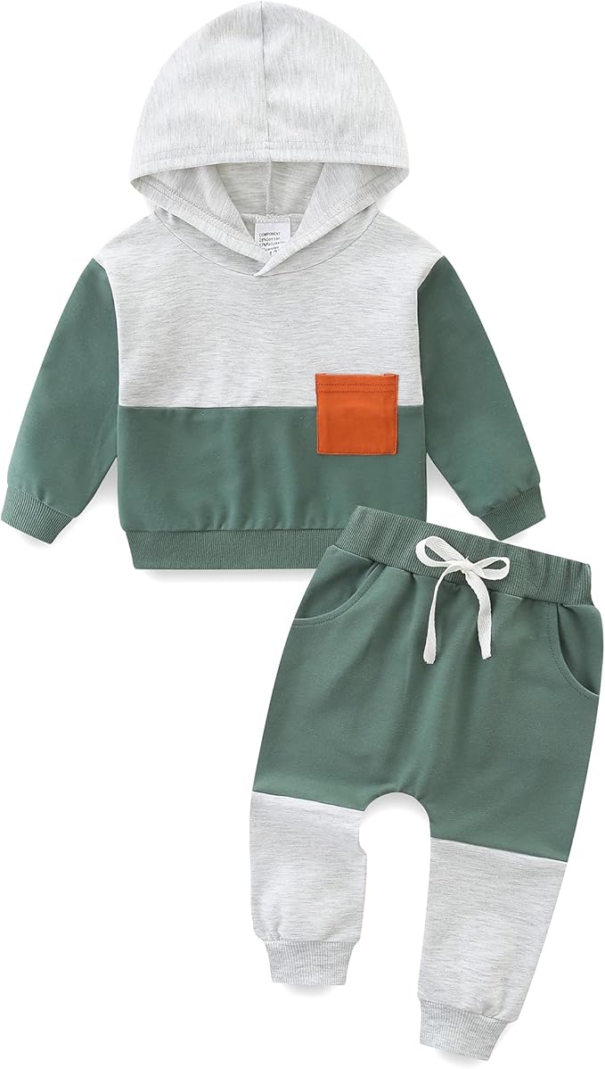 Baby Boy Outfits Short Long Sleeve Pants Clothes Set Spring Summer Hooded by BabymineStartFromTheHeart
