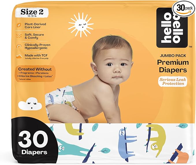 Hello Bello Premium Baby Diapers Size 2, Extra-Absorbent, Hypoallergenic Diapers by HelloBello