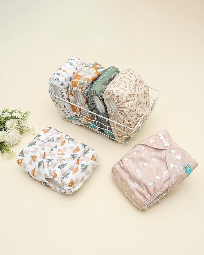 ALVABABY Baby Cloth Diapers 6 Pack - Image 8