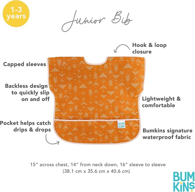 Bumkins Bibs - Toddler Bibs, Waterproof, Large - Image 4
