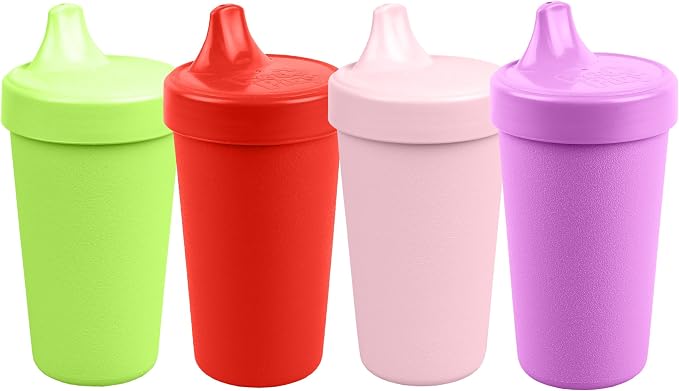 Re-Play Sippy Cups for Toddlers - 10 Oz. Reusable Spill Proof Cups for Kids by Re-Play