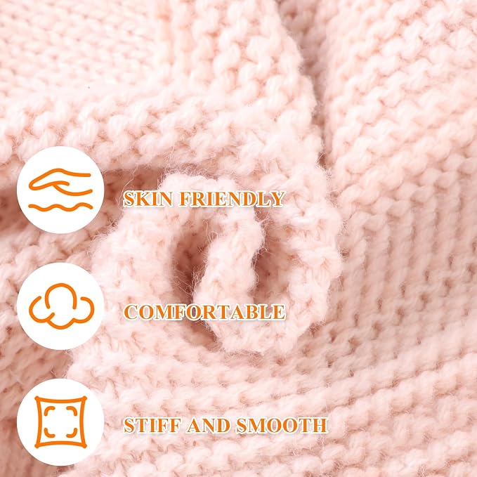 JANGANNSA Basic Winter Baby Boys Beanie Pompom Knitted Girls Hat Kids Earflap - Image 5